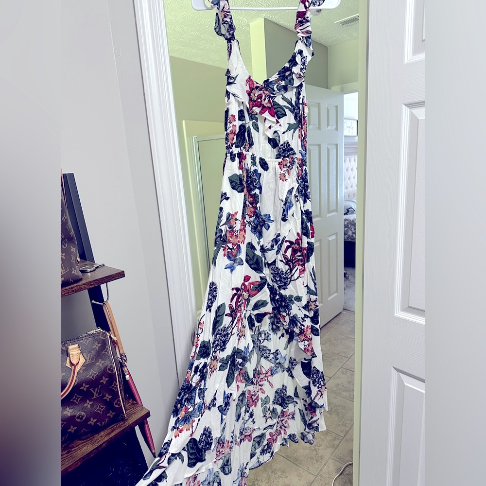 Floral High-Low Dress